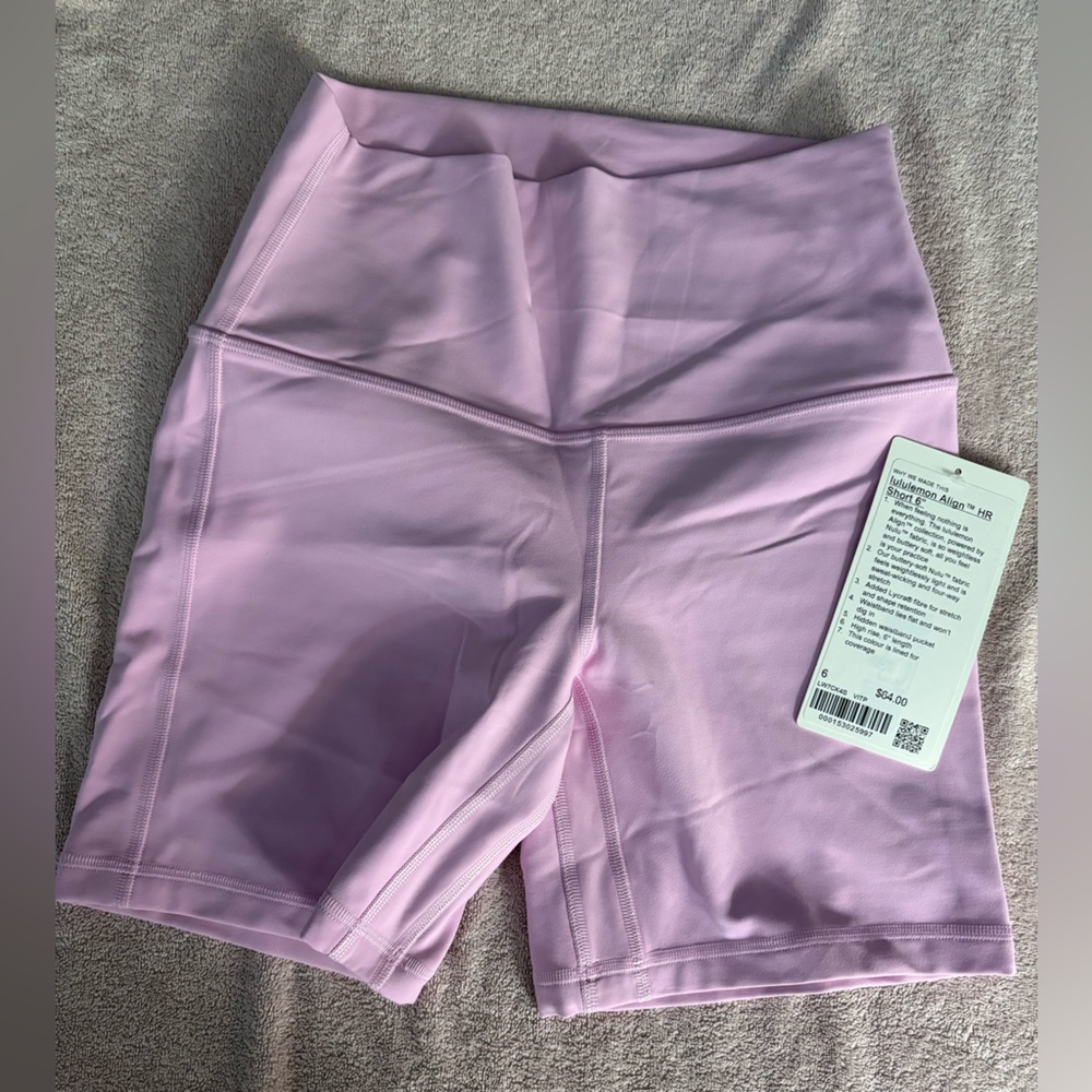 Lululemon Athletica Light Pink Athletic Shorts
